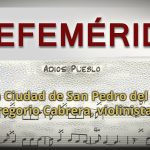 EFEMERIDES Gregorio Cabrera