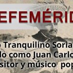 EFEMERIDES JUAN CARLOS SORIA