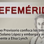 EFEMERIDES MADAME LYNCH acusada