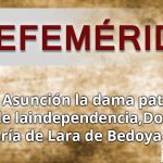 EFEMERIDES MANUEL JUANA MARIA DE LARA