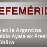 EFEMERIDES Dr Eusebio Ayala