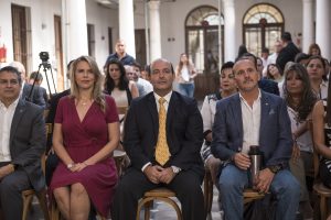 Ministros Liz Cramer y Alejandro Peralta