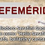 EFEMERIDES HELIO SERAFINI
