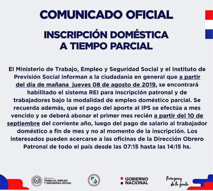 inscripcion empleadas