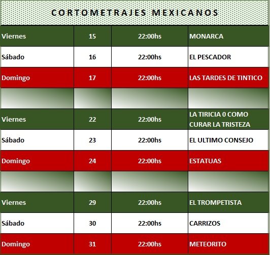 cortos mexicanos en Paraguay TV
