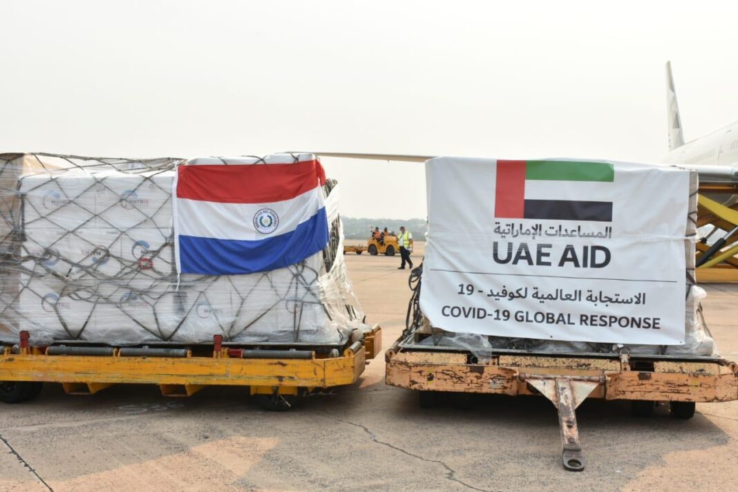 Importante cargamento de insumos médicos donados por los Emiratos Árabes Unidos