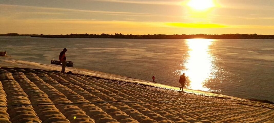 Defensa Costera de Pilar muestra 30 % de avance