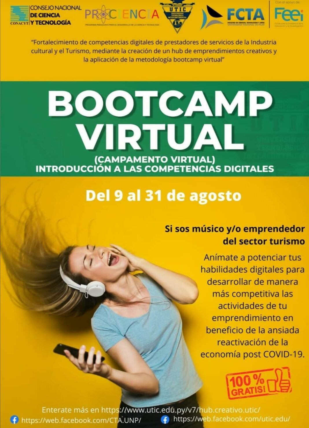 Organizan Campamento Virtual para prestadores de servicios del sector de turismo y cultura en Ñeembucú