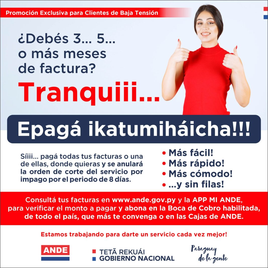 ANDE lanzó promoción “Epaga ikatumihaicha”