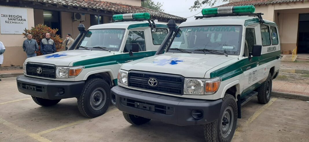 Ñeembucú cuenta con dos nuevas ambulancias