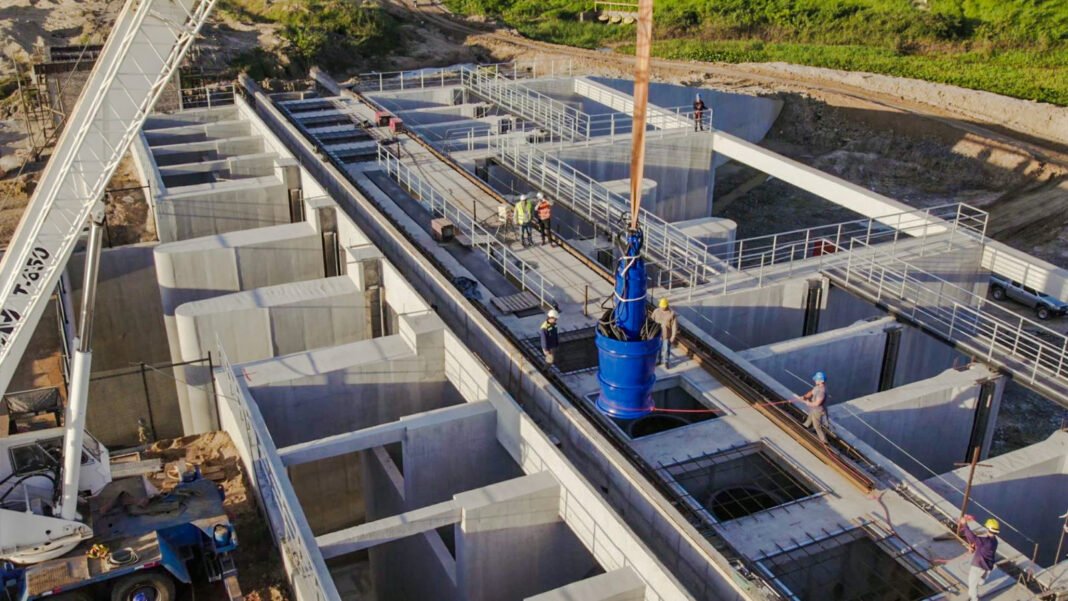 Instalan la primera Bomba en la Estaciòn del Arroyo San Lorenzo de Pilar