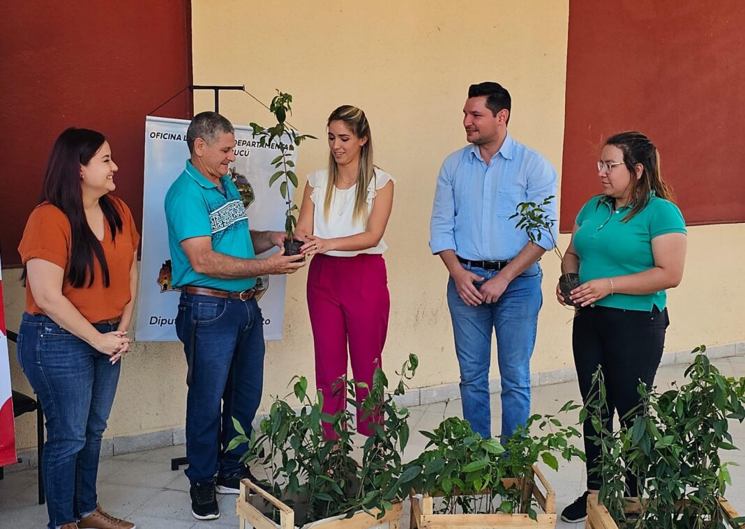 Distribuyen plantines de árboles nativos en Pilar