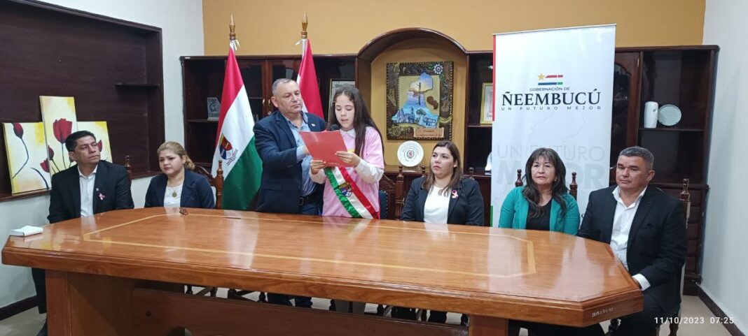 Gobernadora por un día, en conmemoración por el día Internacional de las niñas.