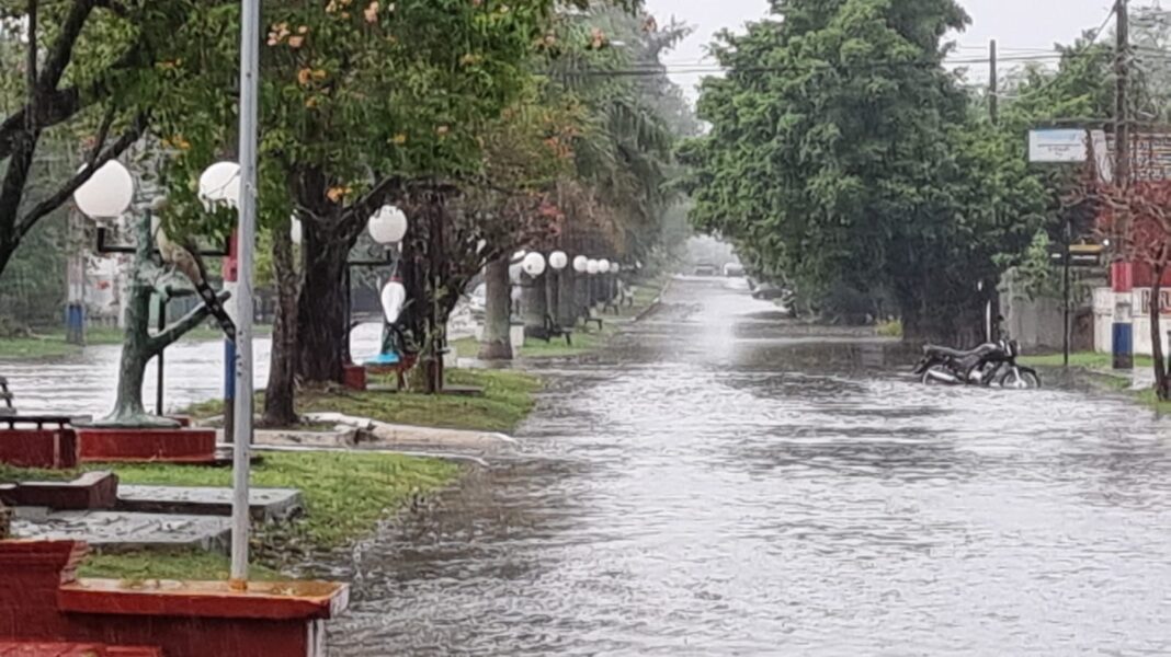 Fuerte temporal afectó a la capital de Ñeembucú