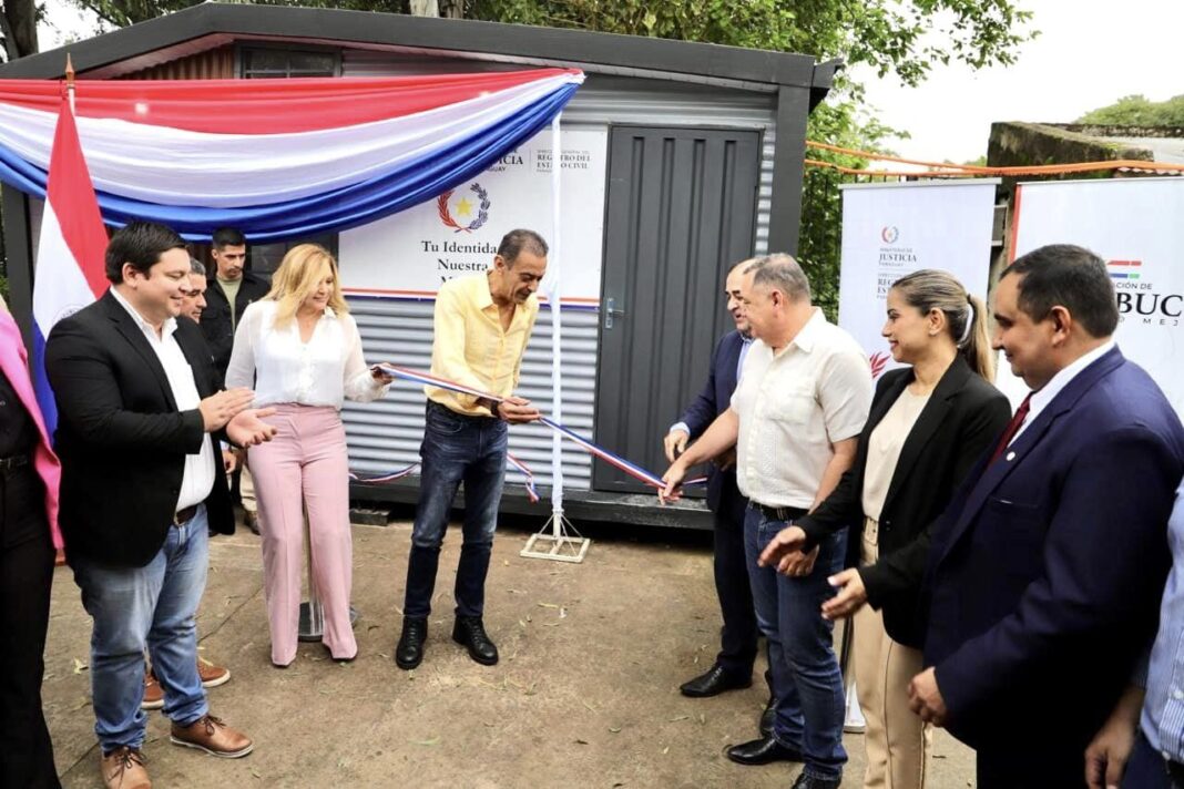 Inauguran caseta para registro civil en Pilar