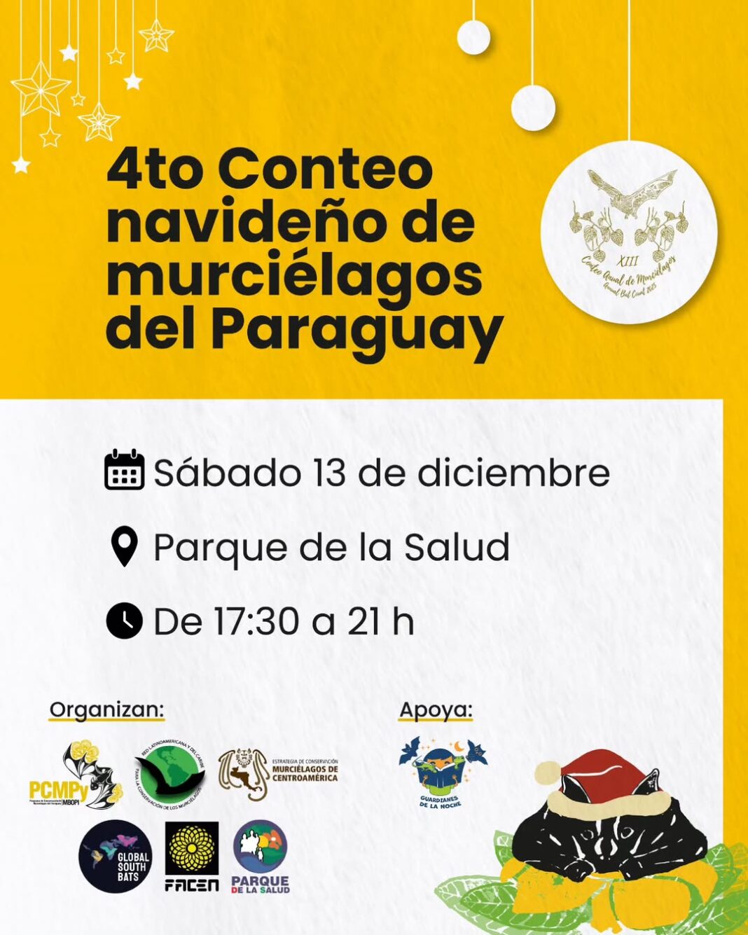 4to conteo de muerciélagos en paraguay