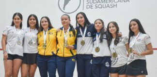 Sudamericano Squash Junior en Asunción: Team Paraguay celebra obtención de seis medallas