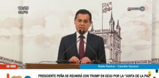 Presidente de la República viaja a Washington para participar en reunión del Consejo de Paz