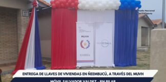 Gobierno entrega viviendas en Pilar