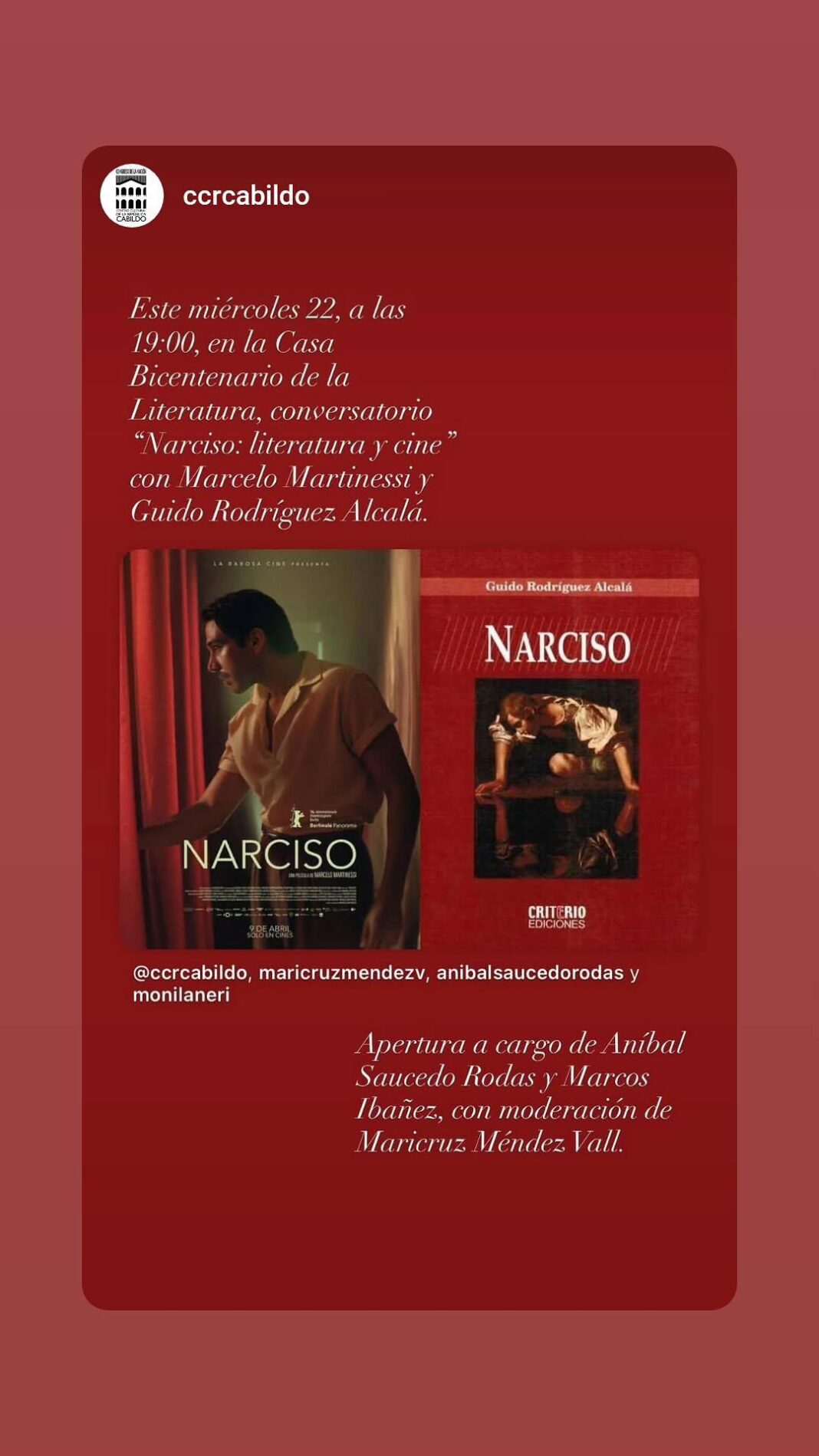 Conversatorio sobre «Narciso» se realiza en la Casa de la Literatura «Augusto Roa Bastos»