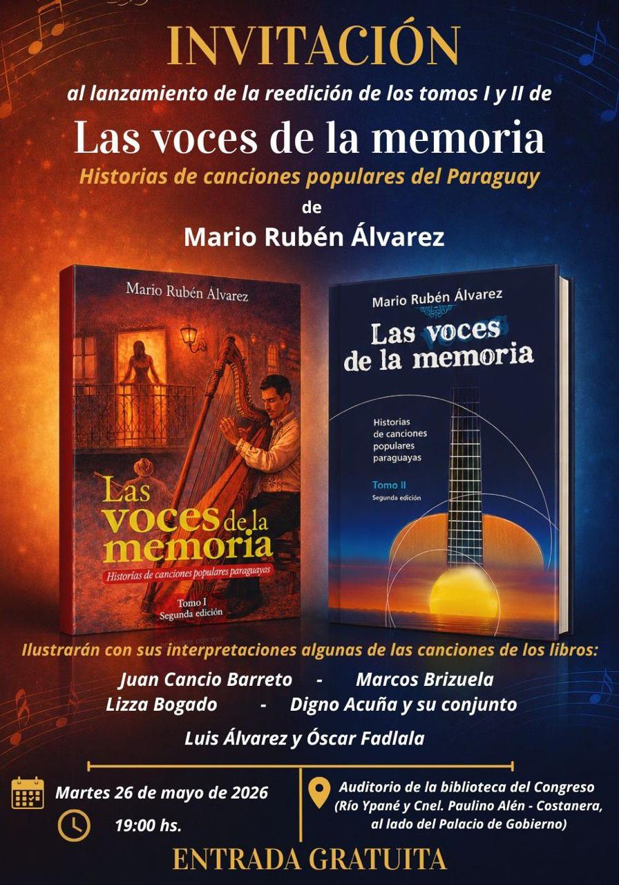 Mario Rubén Álvarez presenta reedición de los tomos I y II de Las Voces de la Memoria