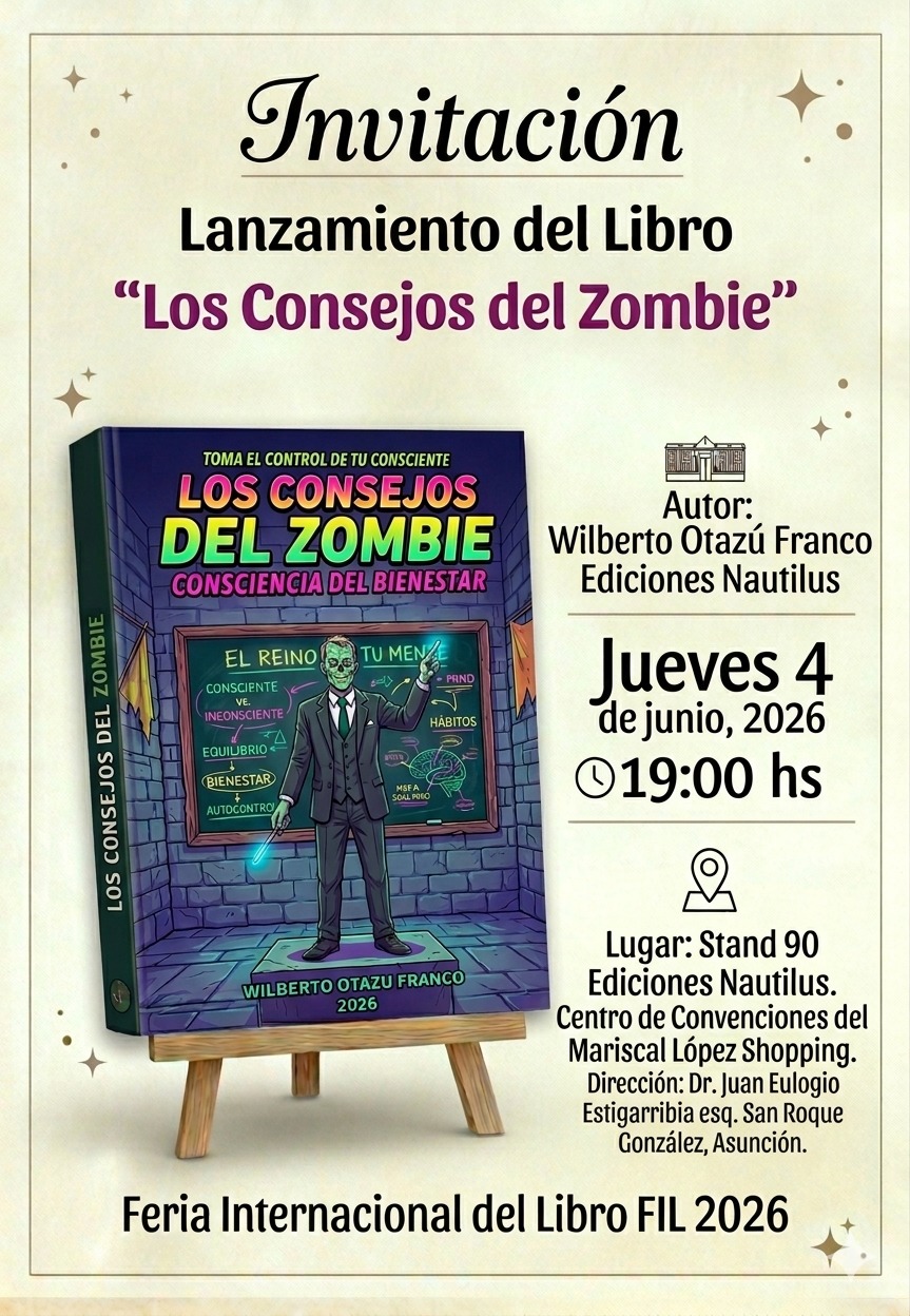 4 junio presentación libro los consejos del zombie