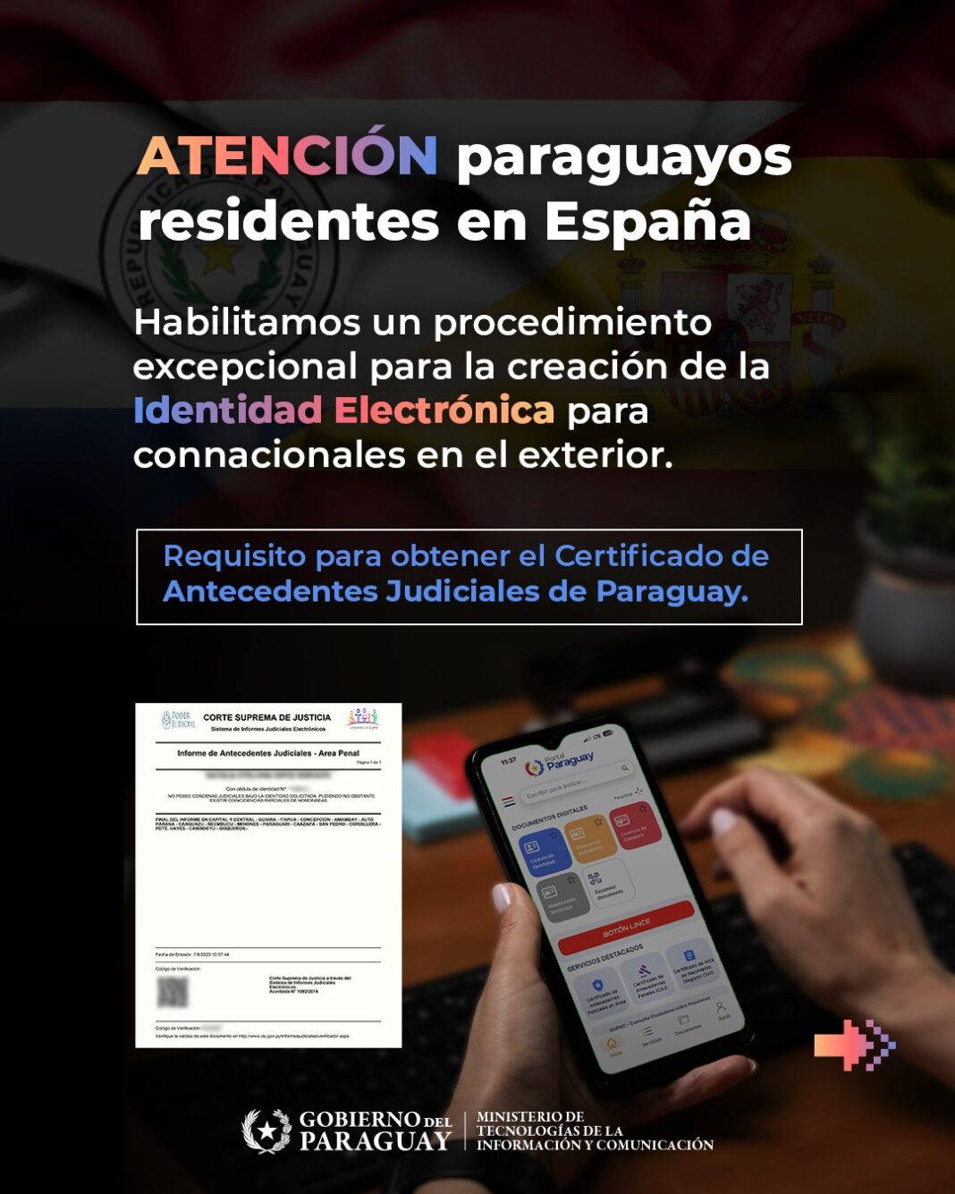 atención paraguayos españa mitic