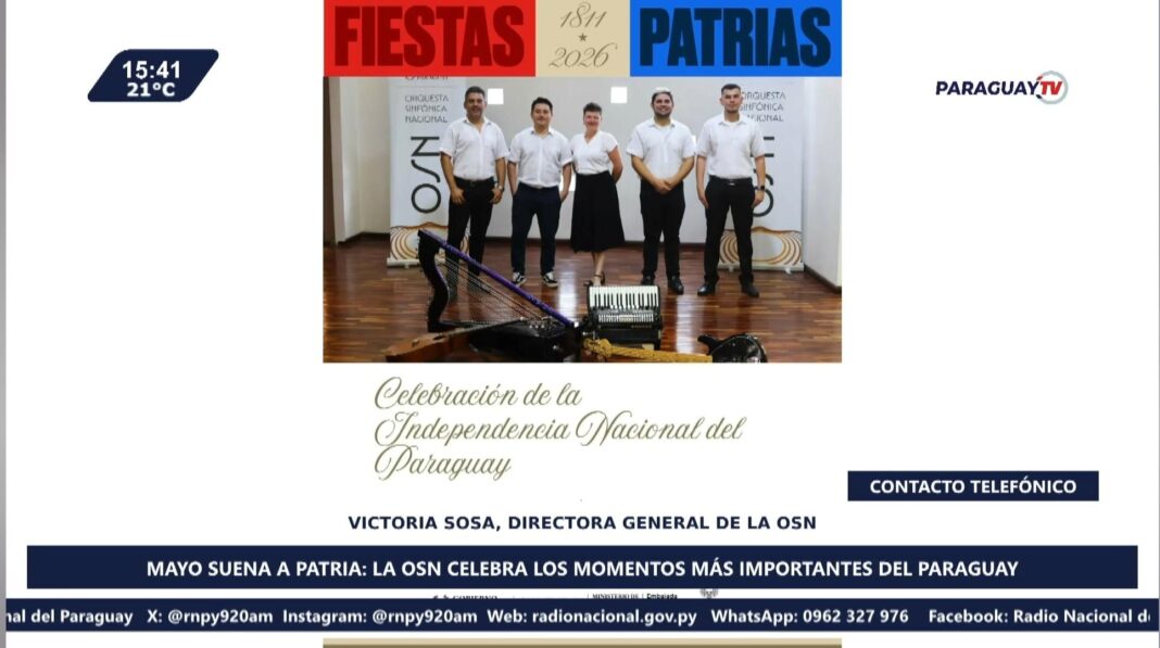 Mayo suena a Patria: La OSN celebra junto a la ciudadanía los momentos más importantes del Paraguay