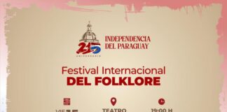 El Festival Internacional del Folklore se realiza el 15 de mayo en el Teatro Municipal de Asunción