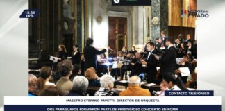 Dos paraguayos formaron parte de prestigioso concierto en Roma