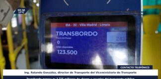 Destacan que transbordo genera G 2.735.000.000 de ahorro a usuarios del transporte público