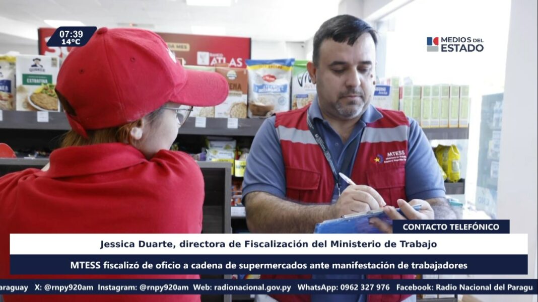 Ministerio de Trabajo fiscaliza de oficio a cadena de superm
