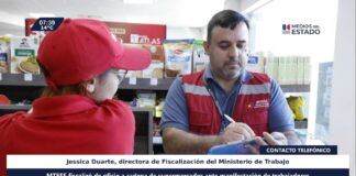 Ministerio de Trabajo fiscaliza de oficio a cadena de supermercados ante manifestación de trabajadores