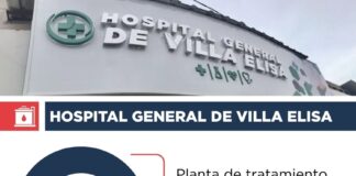Hospital General de Villa Elisa: avanza construcción de Planta de Tratamiento de Efluentes