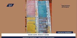 Cantautor paraguayo presente libro on line «Ñambopu»