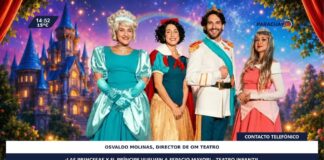 Invitan a disfrutar de la obra infantil Las Princesas y el Príncipe