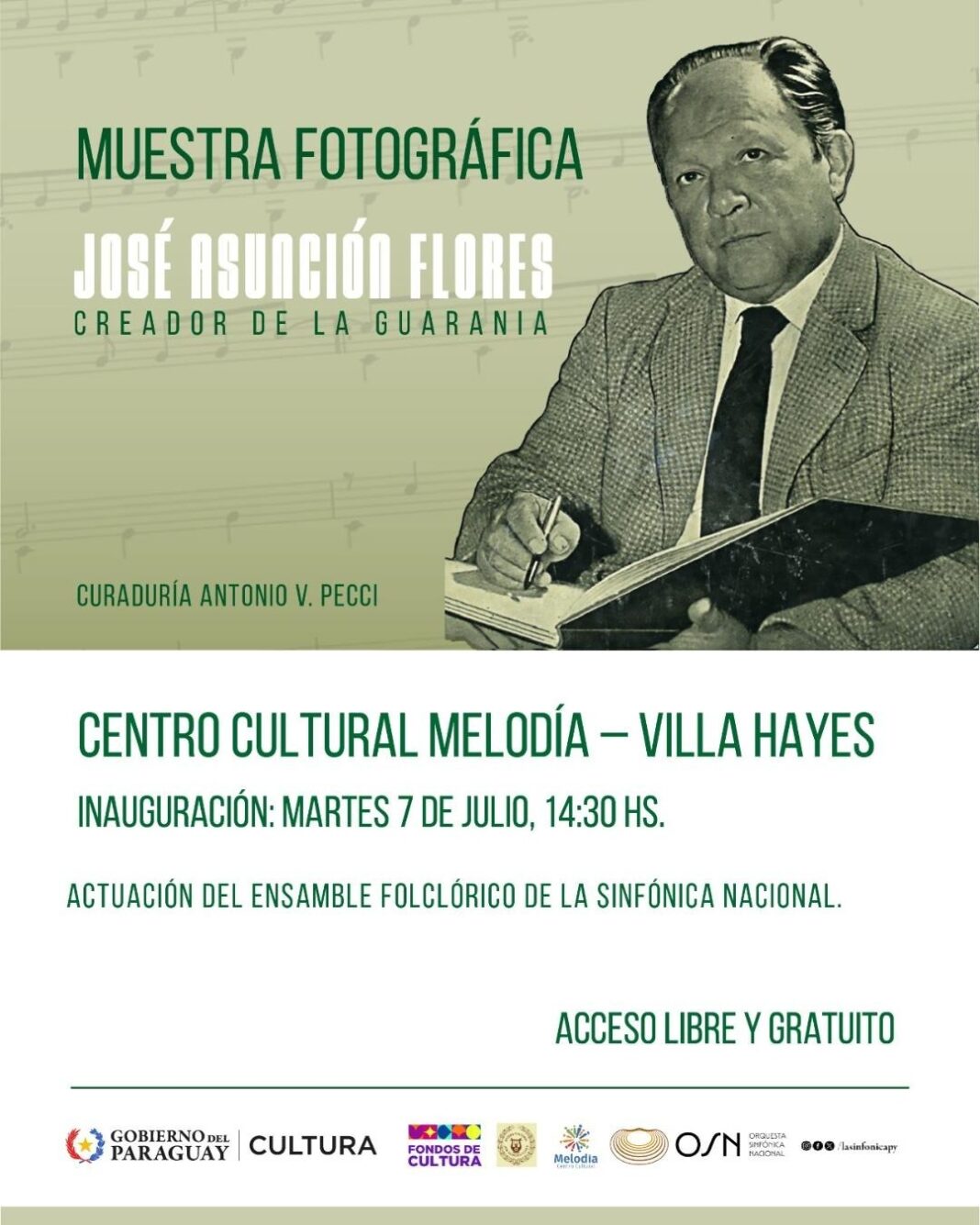 FLYER Muestra fotografica Flores y la Guarania VHAYES