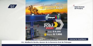 Presidente de la República anuncia baja del Diesel Porã a G. 7.990
